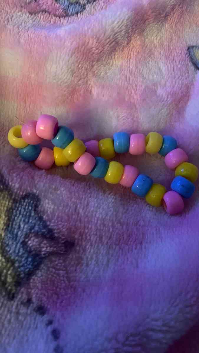 Easter Colorful Beaded Kandi Bracelet