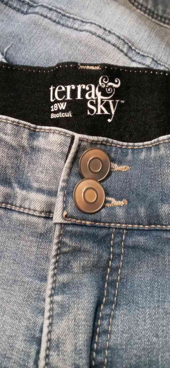 Womens Plus Size Jeans Boot Cut 18w