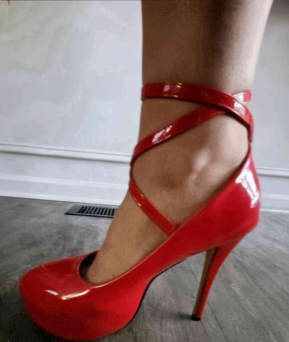 Jessica Rabbit Heels  Size 105 heels and wrap around straps
