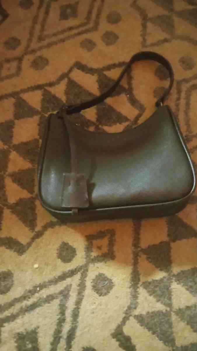 Black Flaux Leather clutch purse