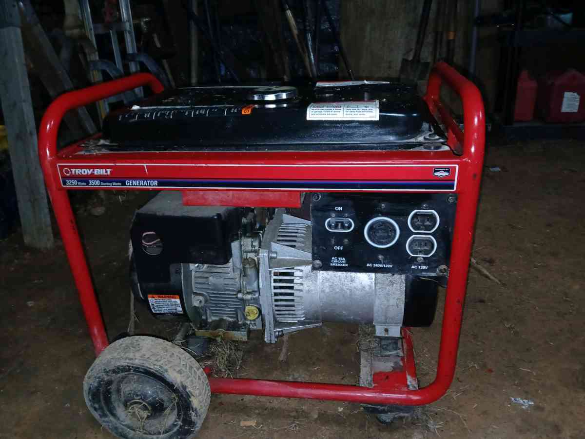 Troybilt generator