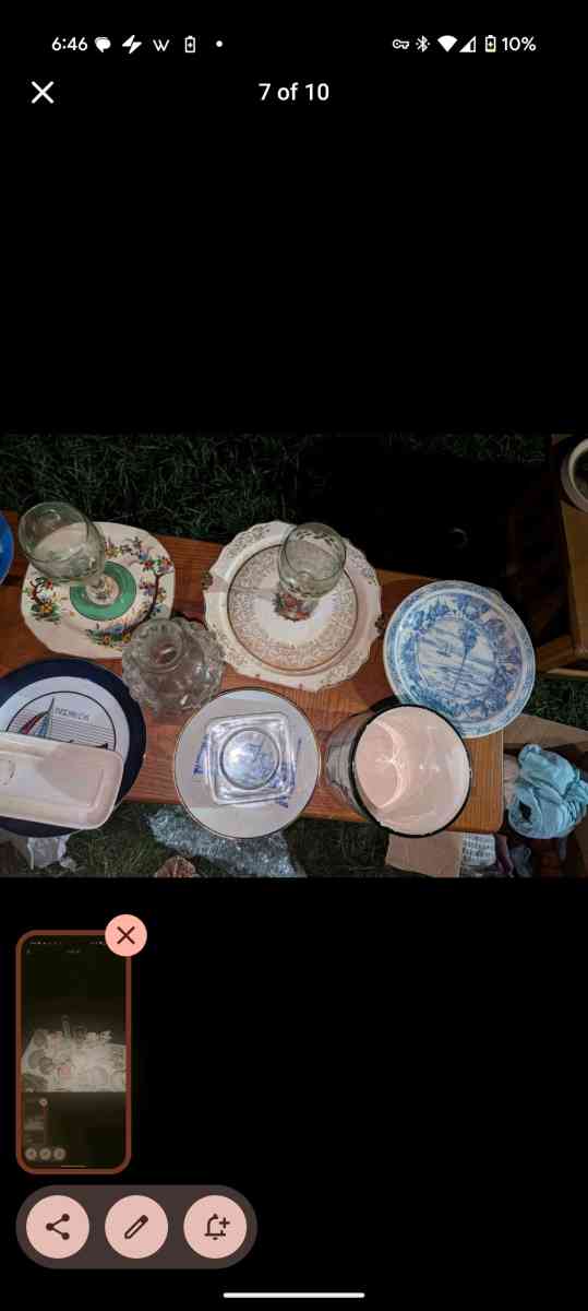 knick knacks china Corning ware