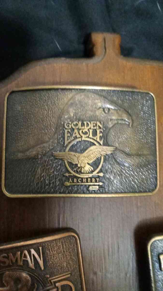 Golden Eagle Archery belt buckle