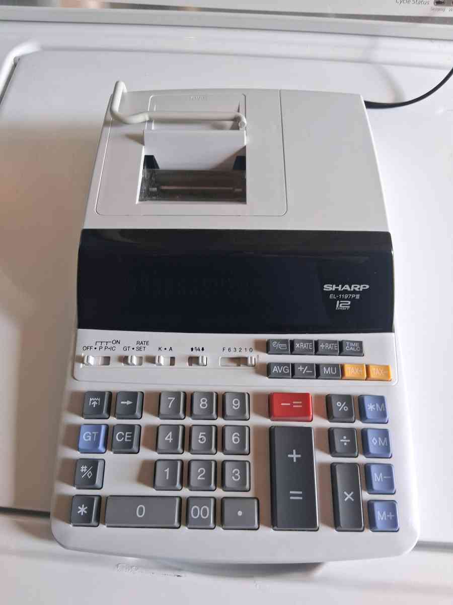 Sharp EL1197PIII Heavy Duty Electronic Printing Calculator 1