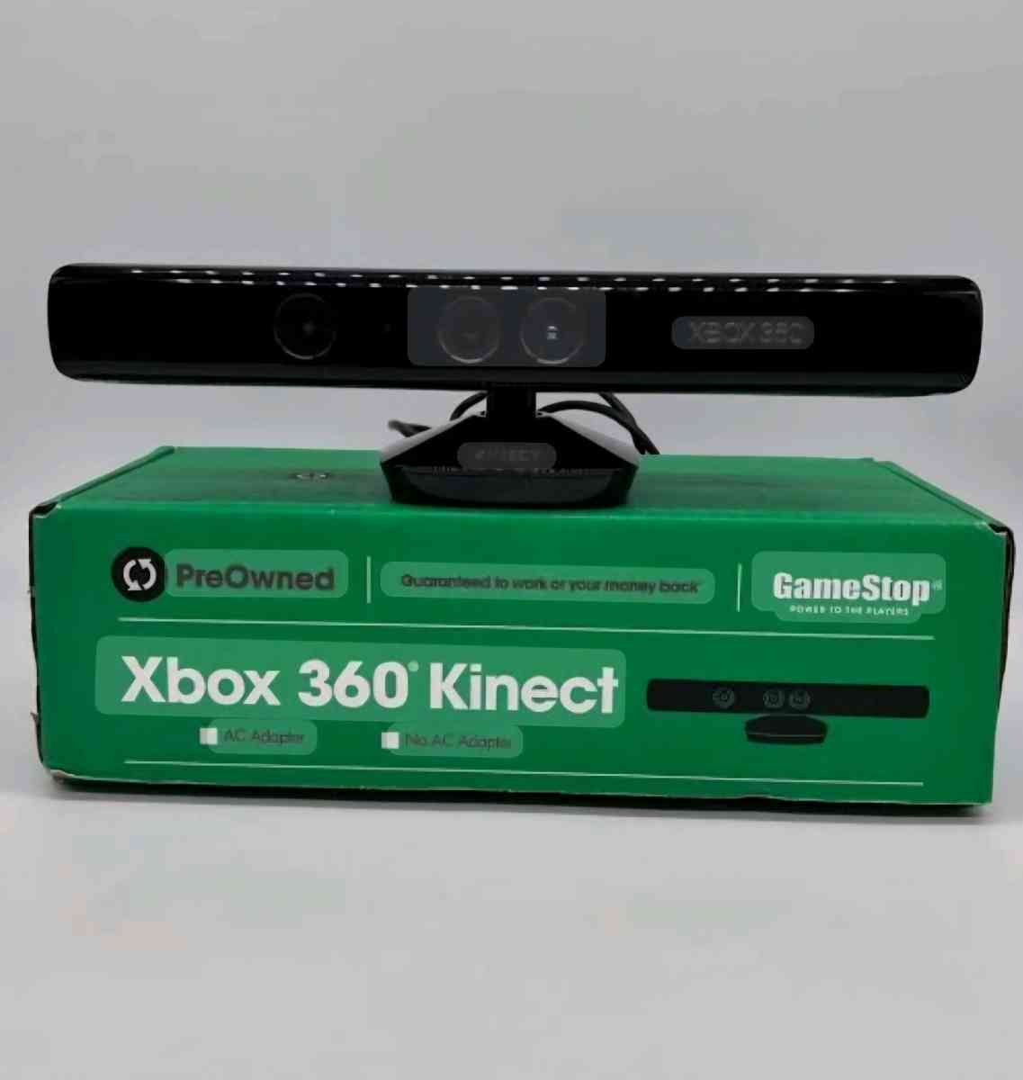 preowned Microsoft Xbox 360 Kinect sensor in its box