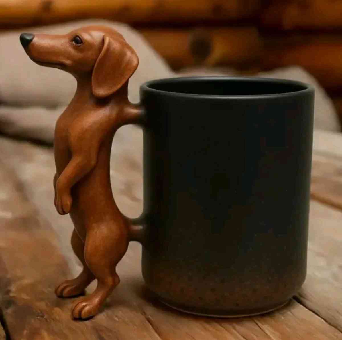 Fun Dachshund Coffee  Mug with Stainless Steel Insert