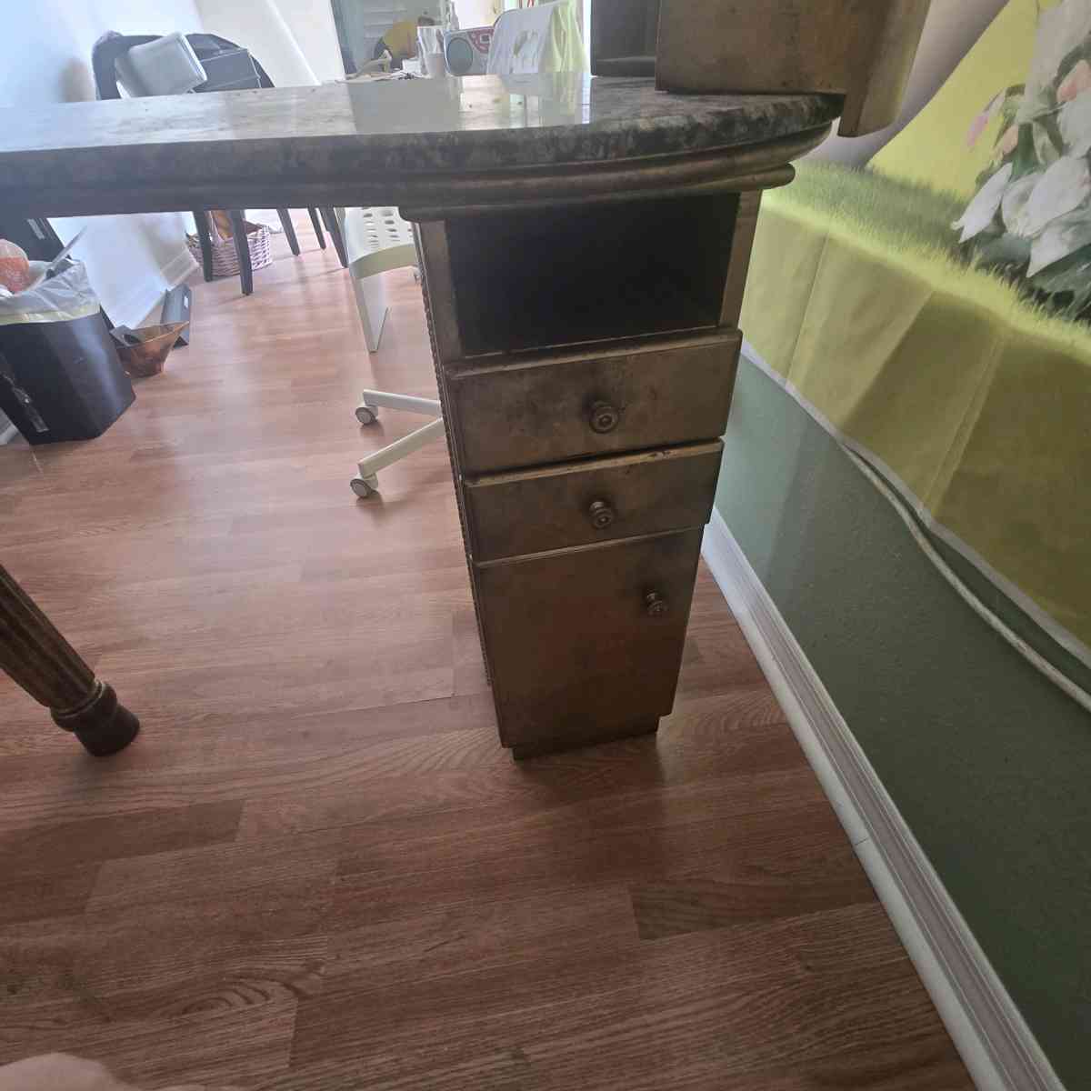 marble top nail table