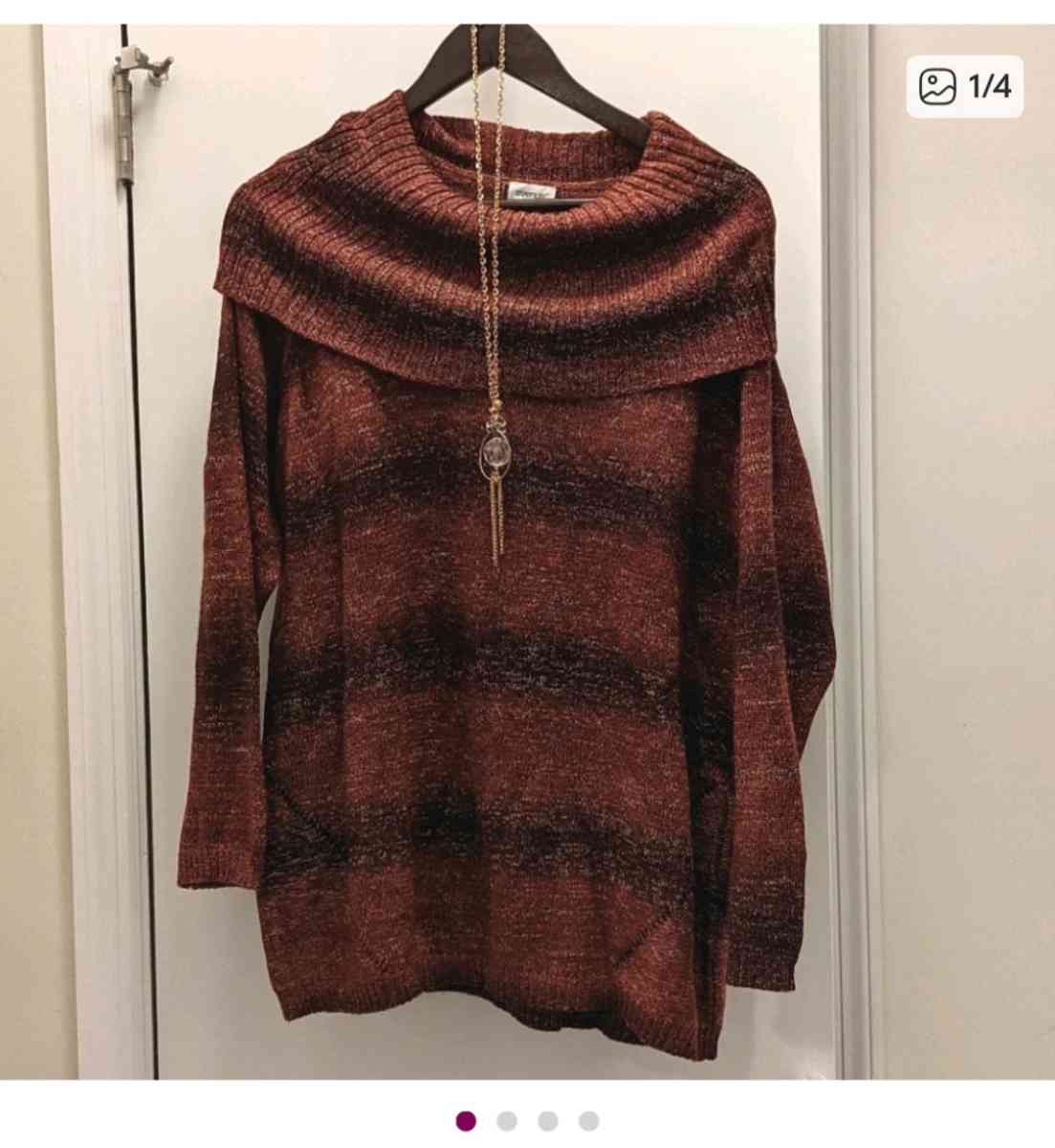 Size 20 womens dark red sweater