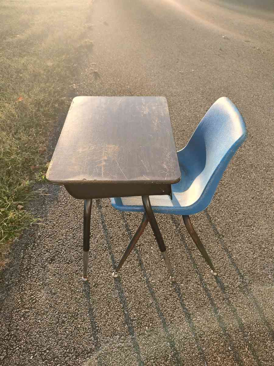 student desk with chair or a end table