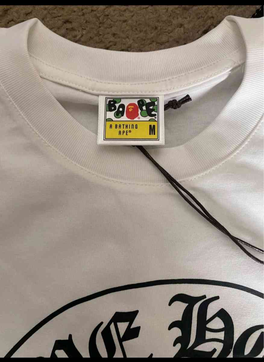 Bape Milo White Chrome Hearts Tee  Sizes S M L XL