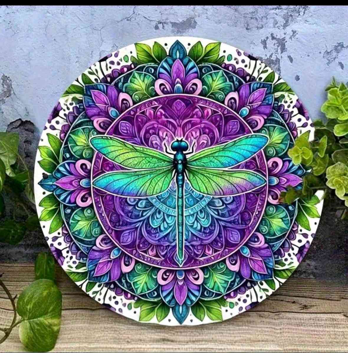 Colorful Dragonfly Metal Wall Decor