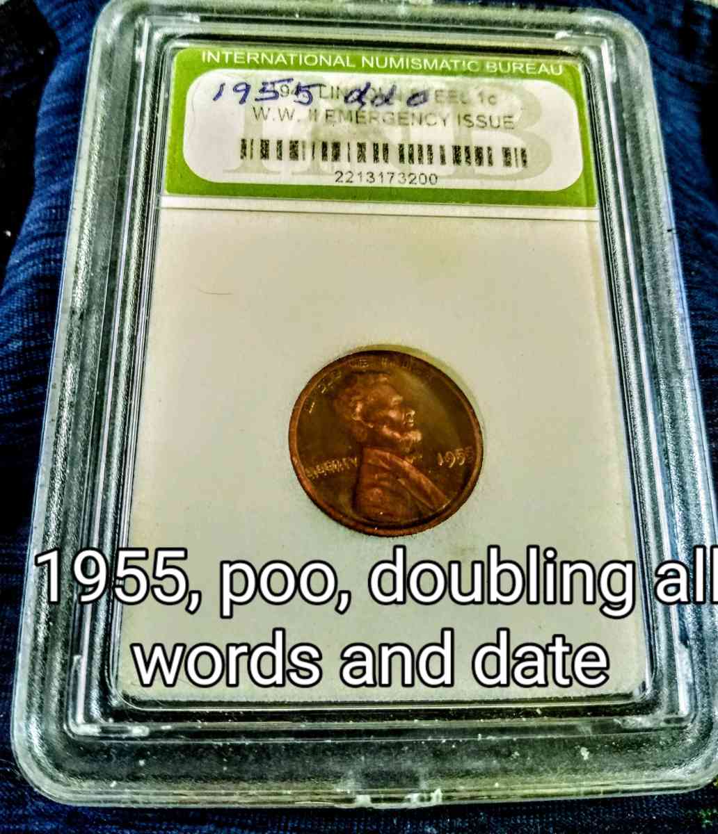 1955 ppo doubling all over the front of the coin