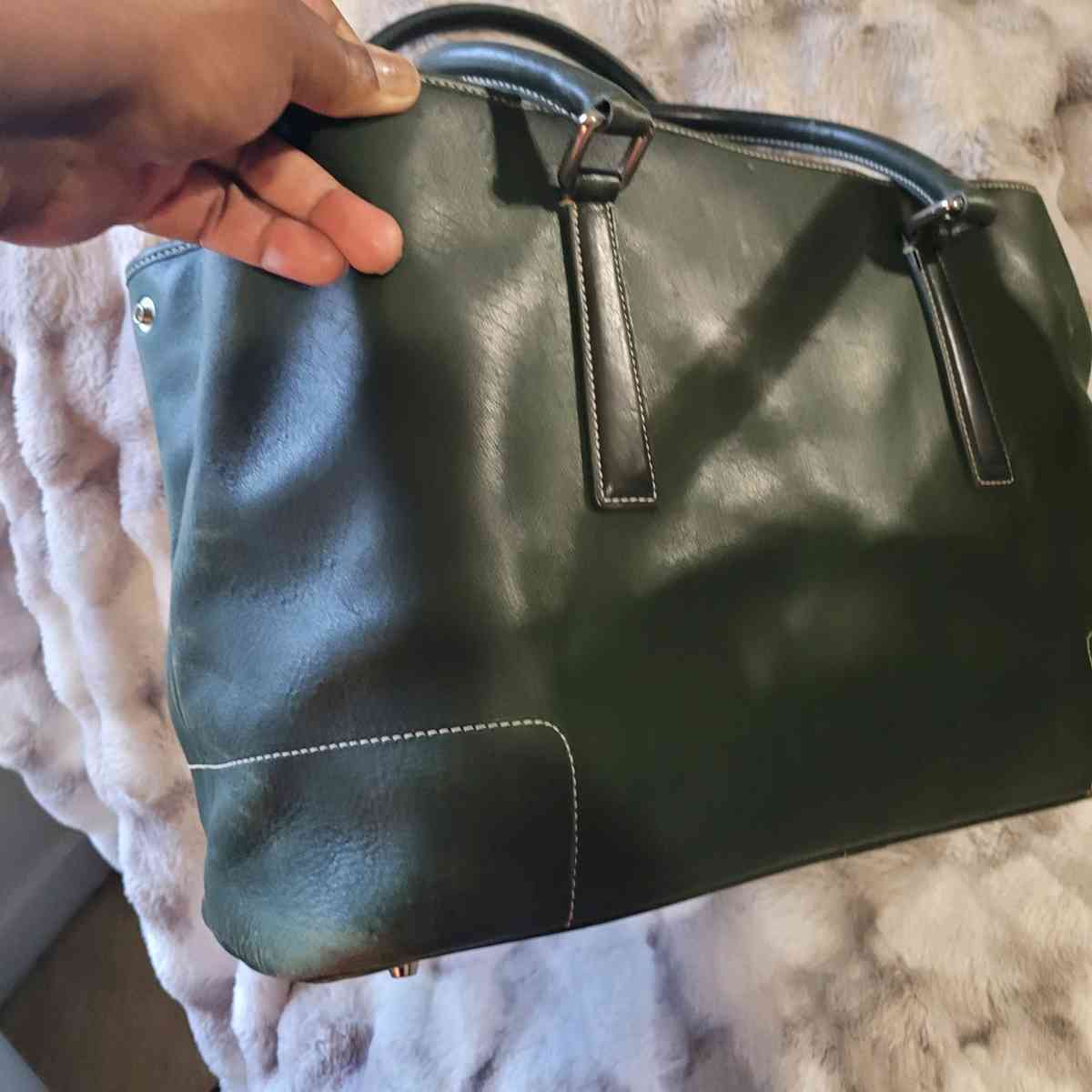 Vintage Hunter Green Coach bag