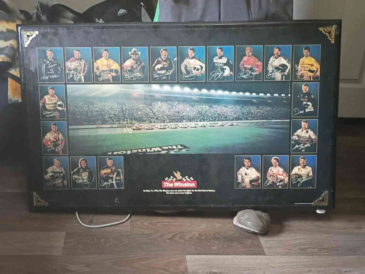 under The lights NASCAR painting