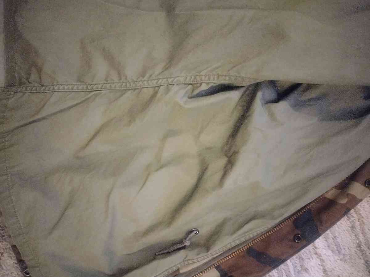Vintage Field Jacket Camo US Navy Military Mens Size mediun