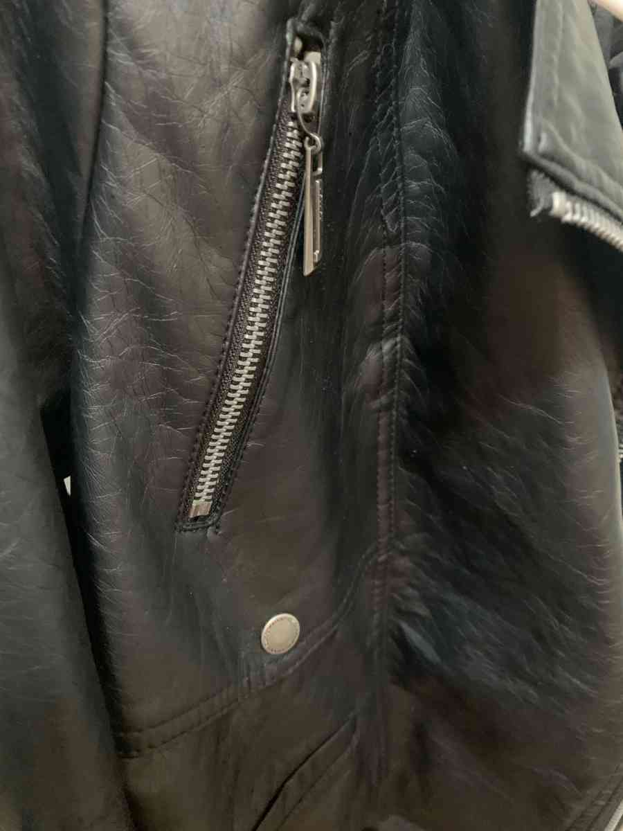 Womens joujou Black Leather Jacket