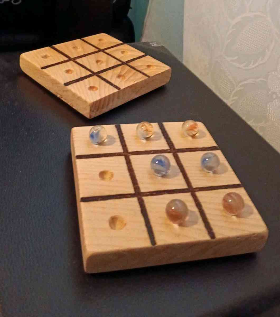 10X Marbles and Tic Tac Toe Game Board