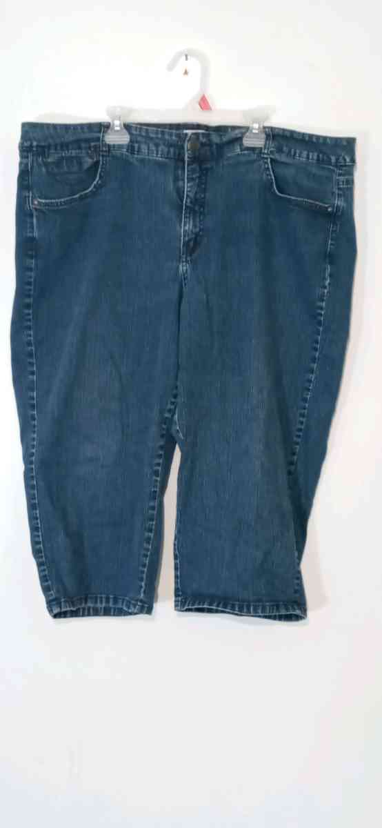 Womens Plus Size Denim Capris Just My Size 24