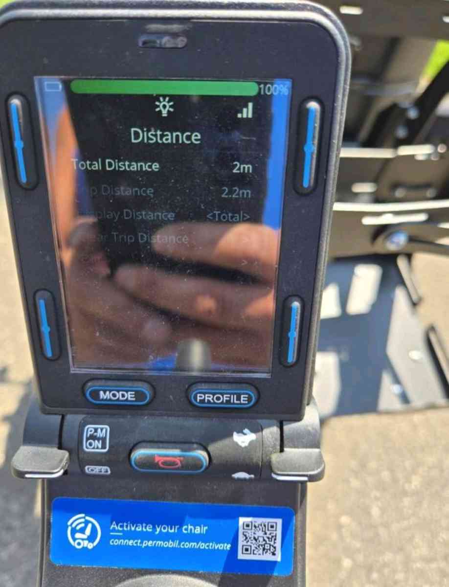 Permobil M3 motorized wheelchair