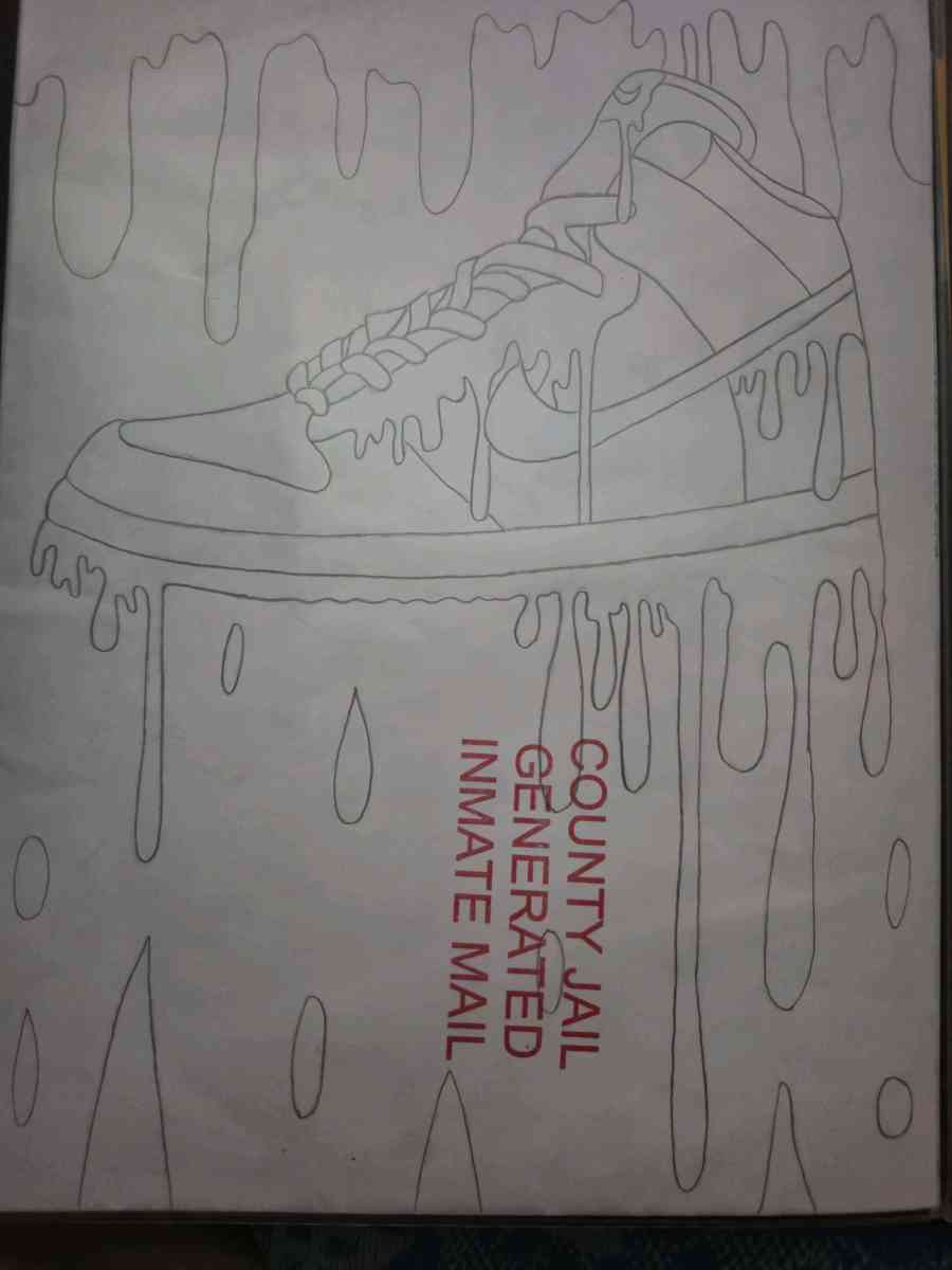 prison art 2025 Nike dripping
