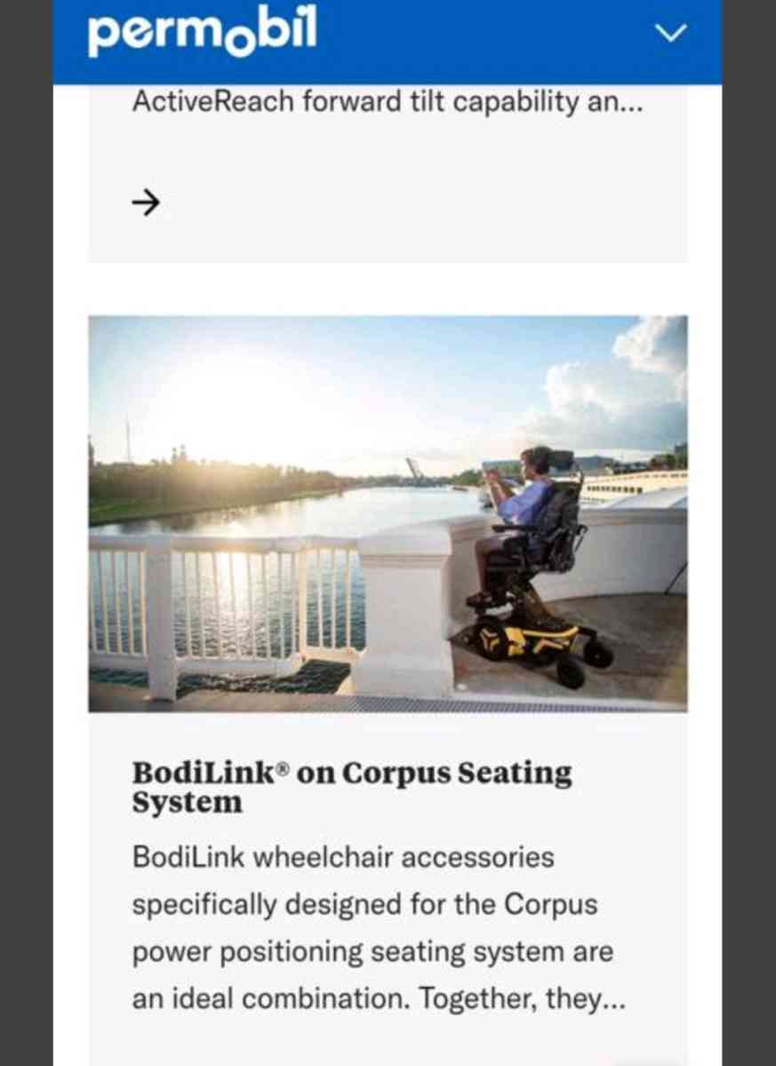 Permobil M3 motorized wheelchair