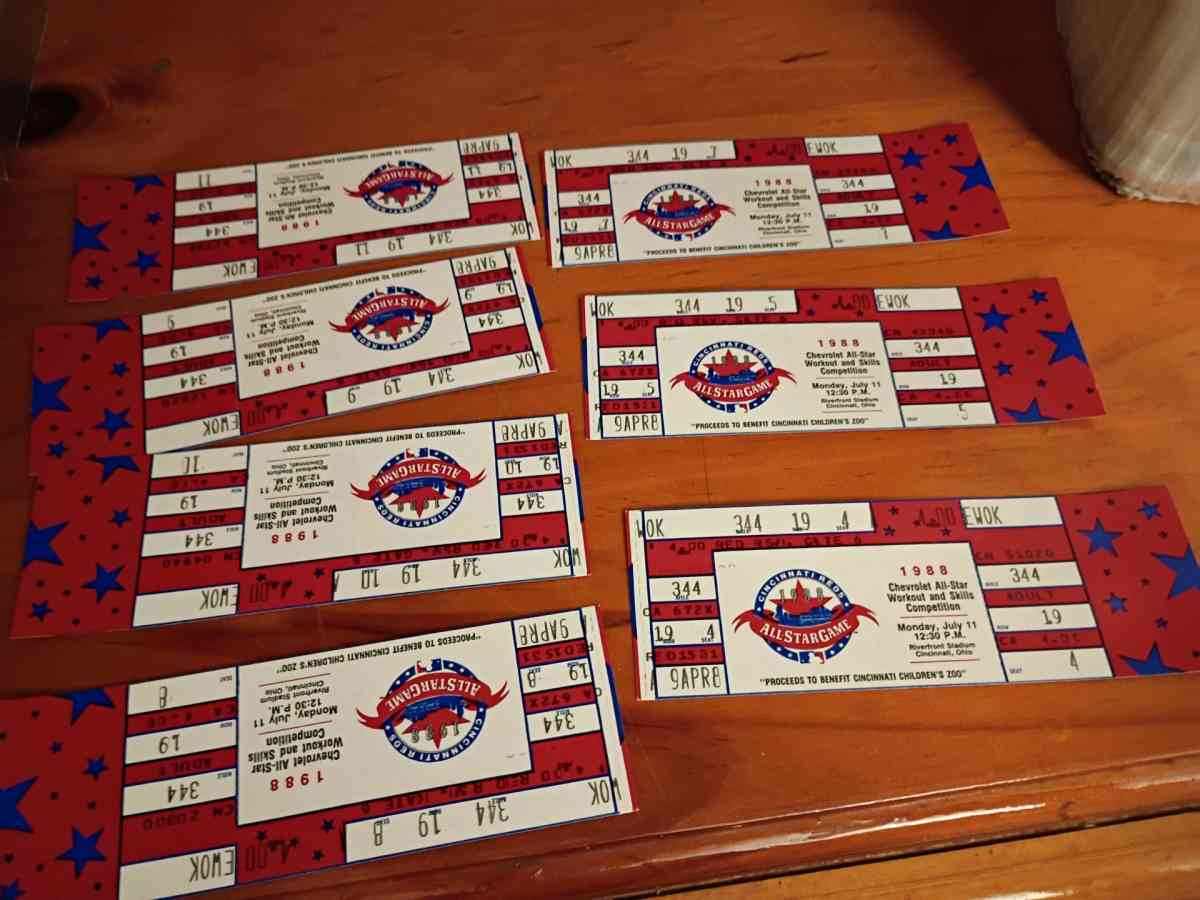 1988 Chevrolet All Star Tickets