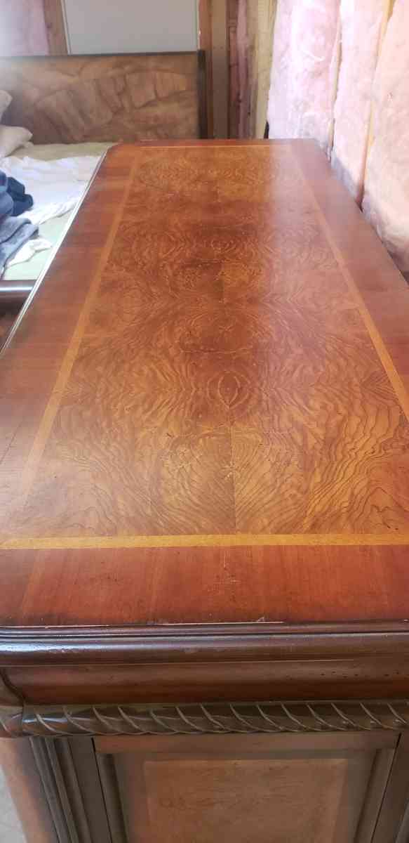 California king bed and Dresser