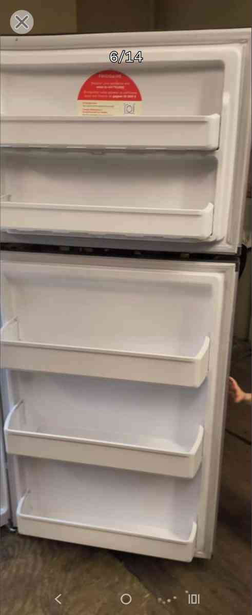 Frigidaire 19 Cu Ft Stainless Refrigerator Freezer  NEWER