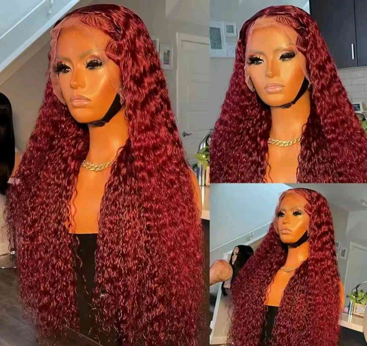 RedBurgundy Synthetic Wig