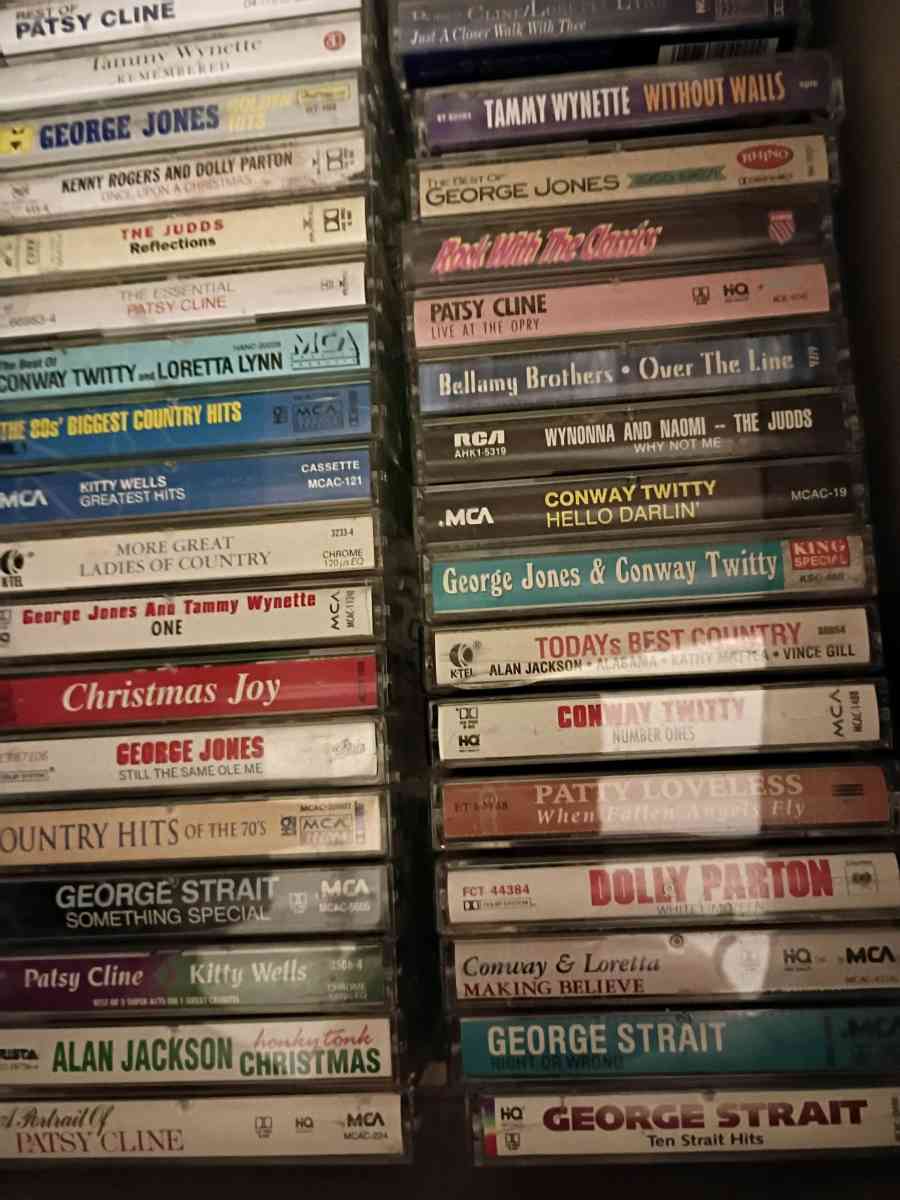 41 Country Classic Cassettes and 2 Kenny Rogers Cds