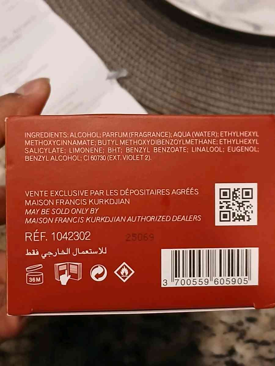 Brand new sealed Baccarat Rouge 540 EDP 100ml