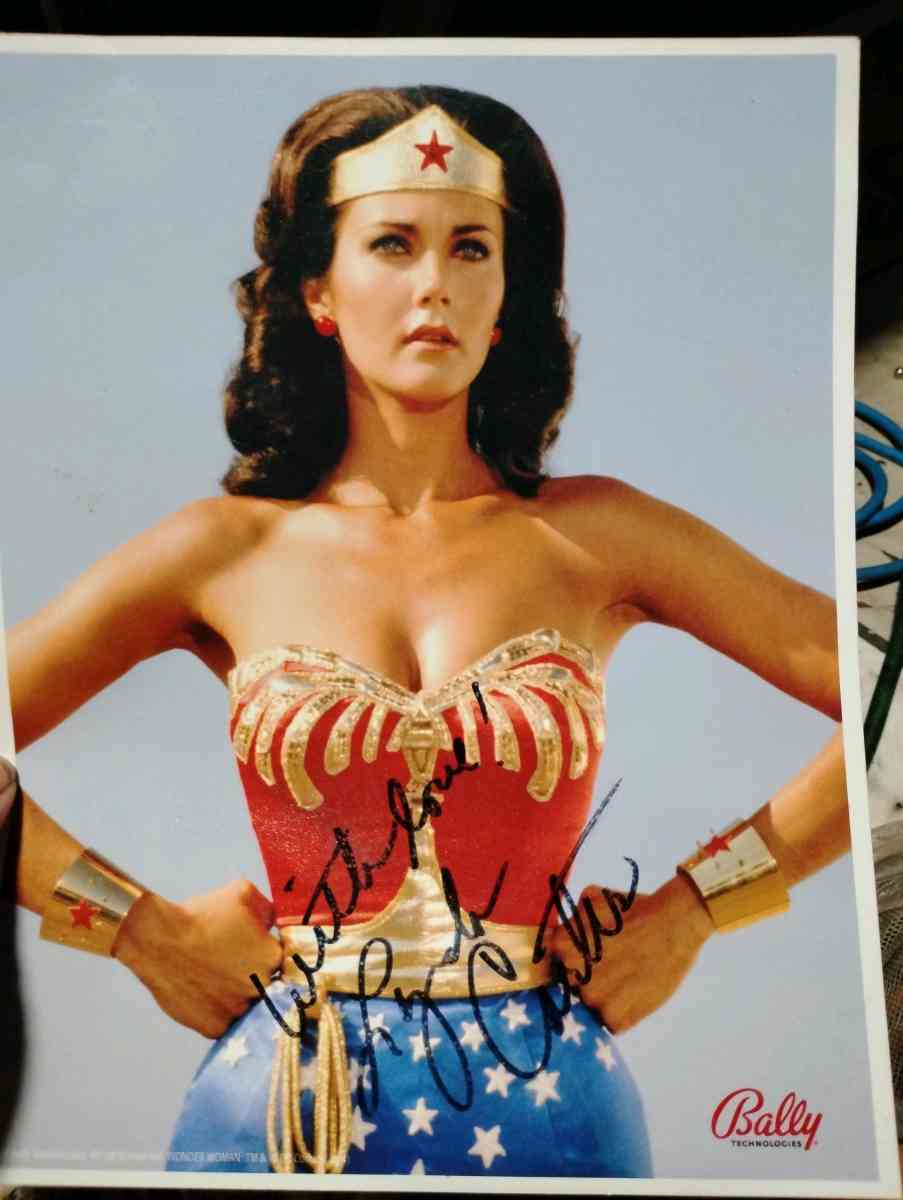 Autographed Picture of Lynda Carter as Wonder Woman