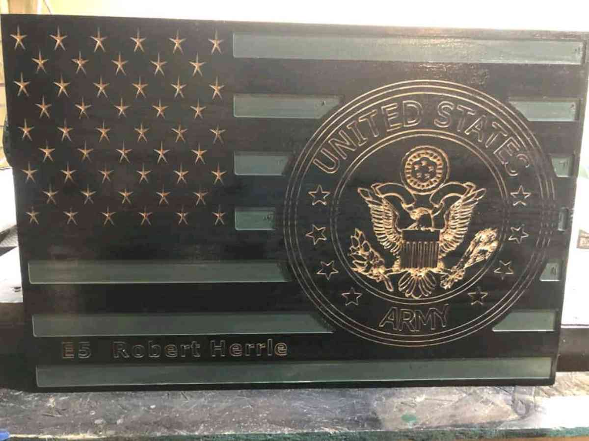 16x24 custom army black and army green flag