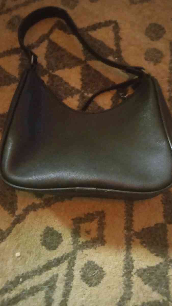 Black Flaux Leather clutch purse