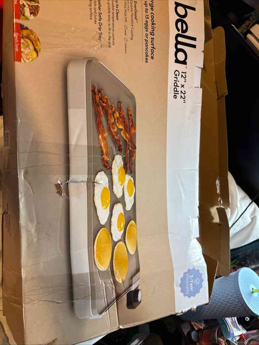 Bella 12x22 electric griddle New