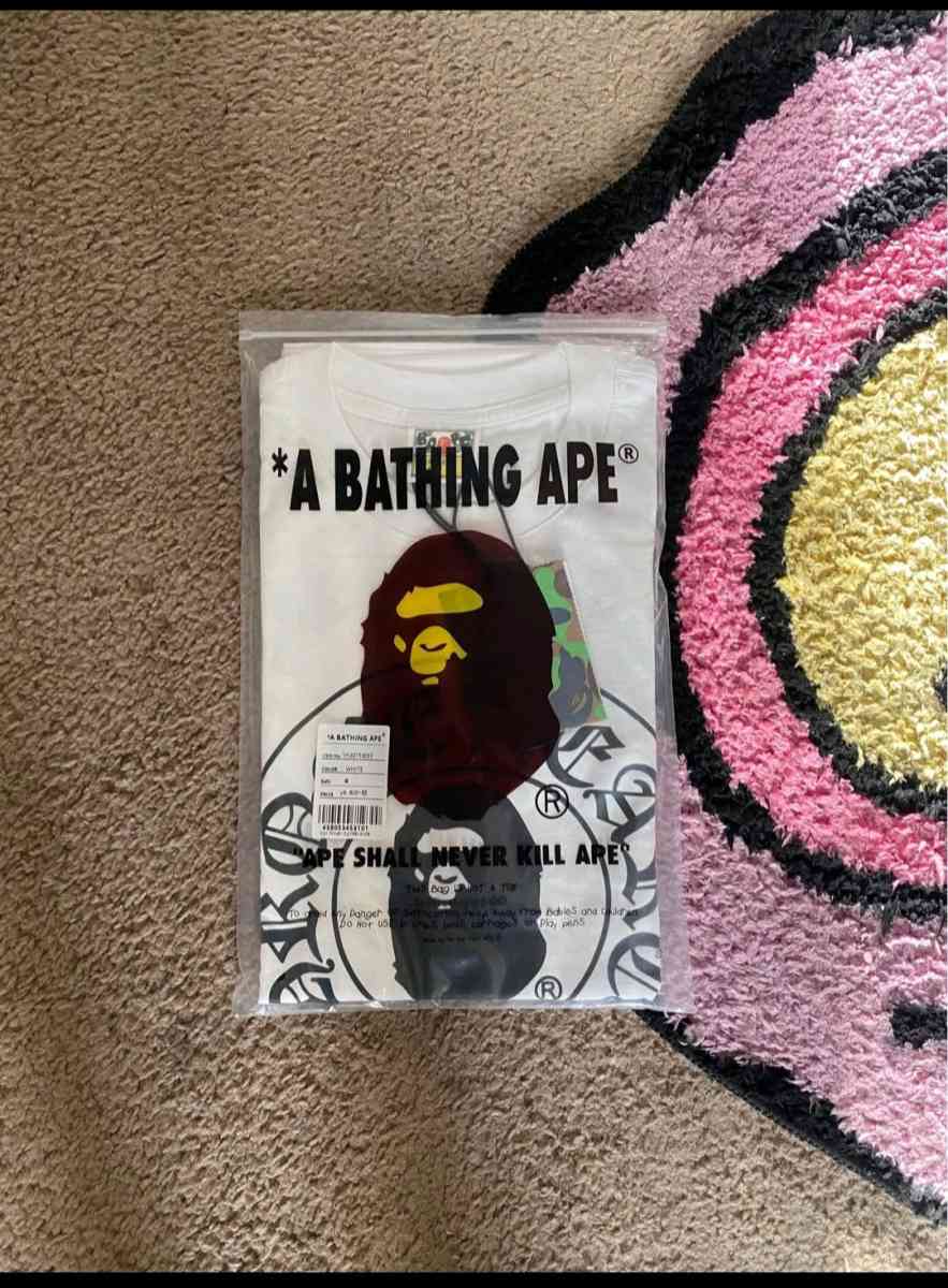 Bape Milo White Chrome Hearts Tee  Sizes S M L XL