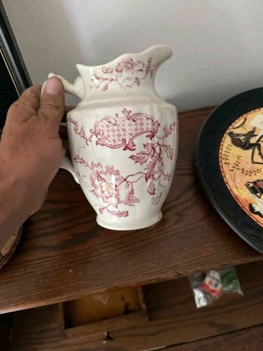 antique pottery and paintings
