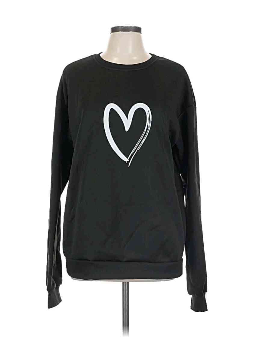 Womans black sweatshirt