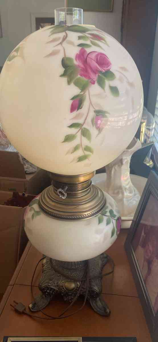 electrique antique Gone with the wind hurricane lamp