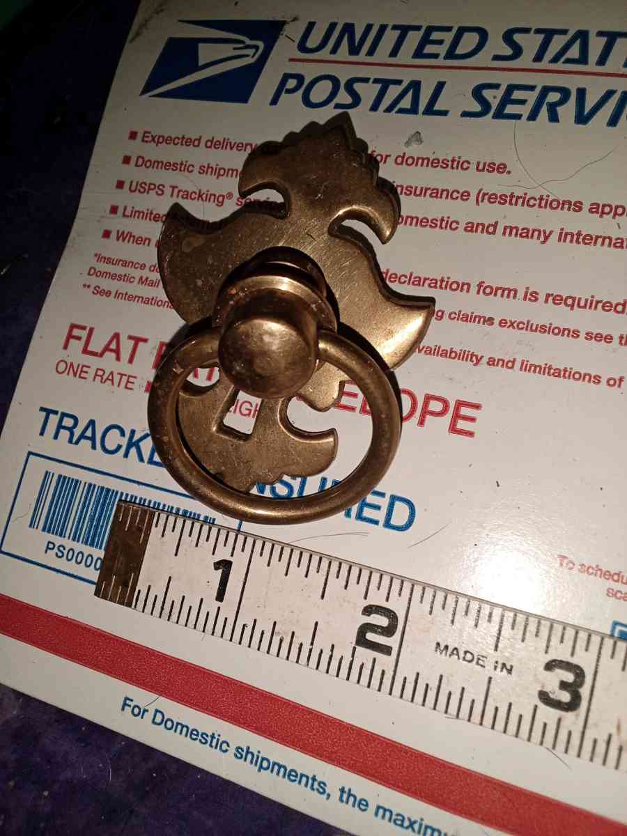 8 brass ring drawer pulls