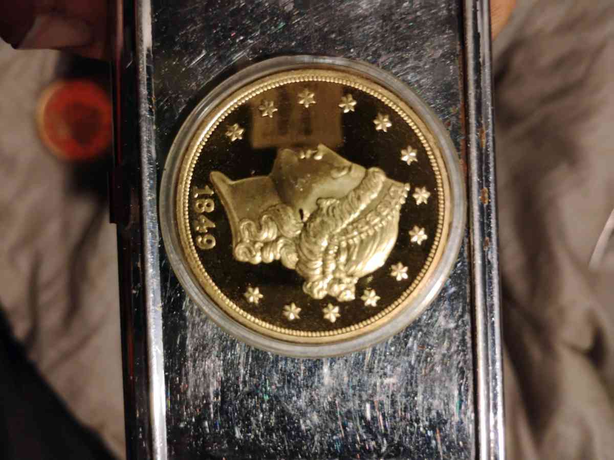 1849 Liberty Head coin gold 20 piece