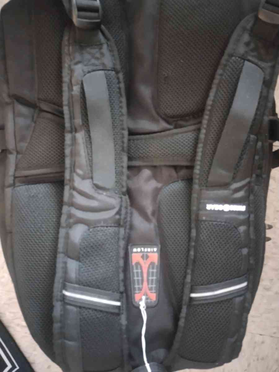 Swiss Gear Black Backpack School Travel Heavy Duty Padded La