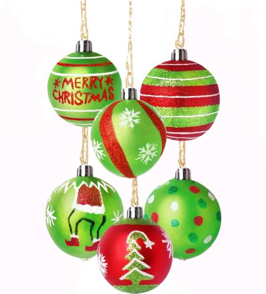 Set of 6 Christmas Bulbs
