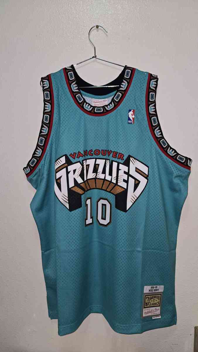Mens Mike Bibby Turquoise Vancouver Grizzlies 1998 99