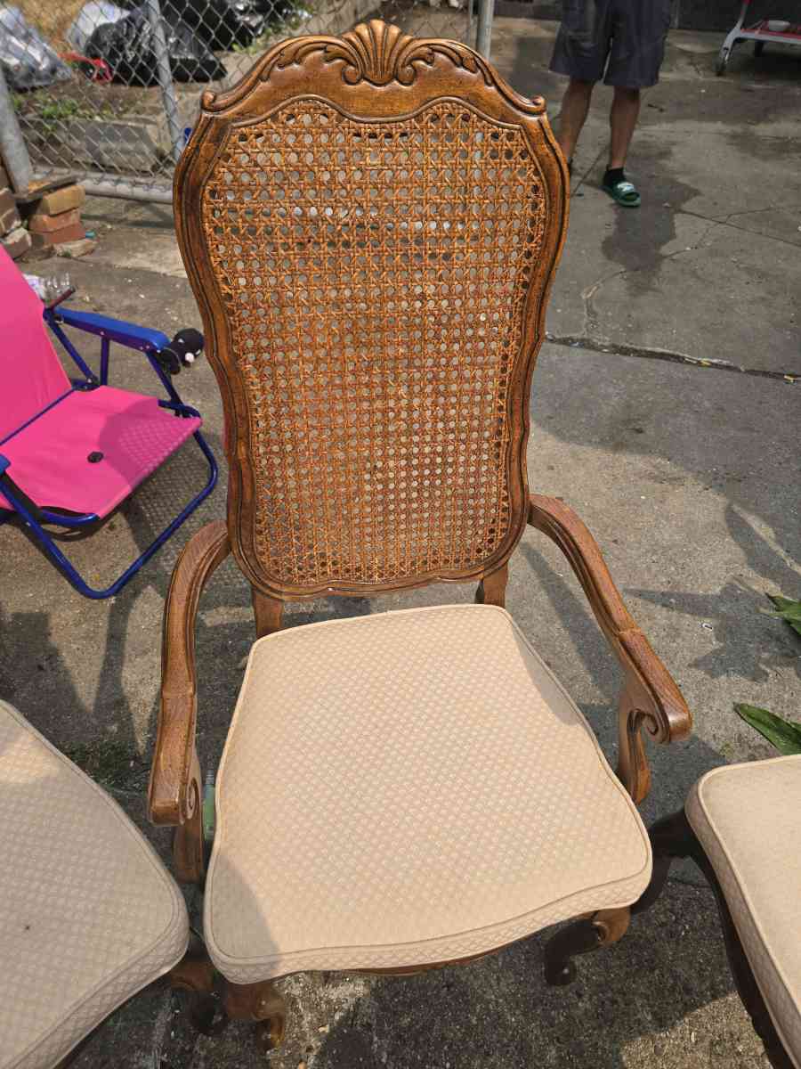 Antique Cane Back Dining Chair set of 6