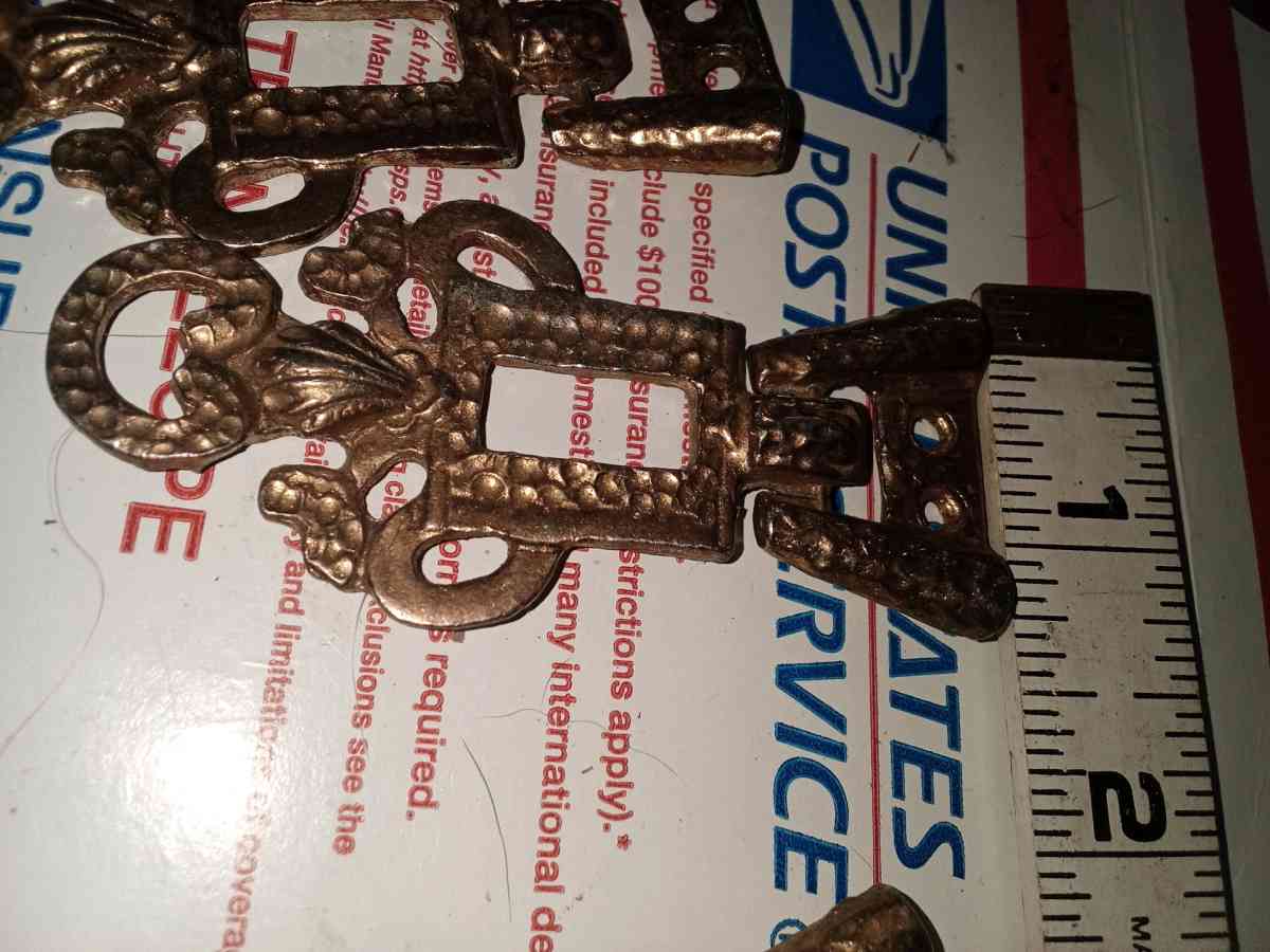 7 vintage drawer pulls