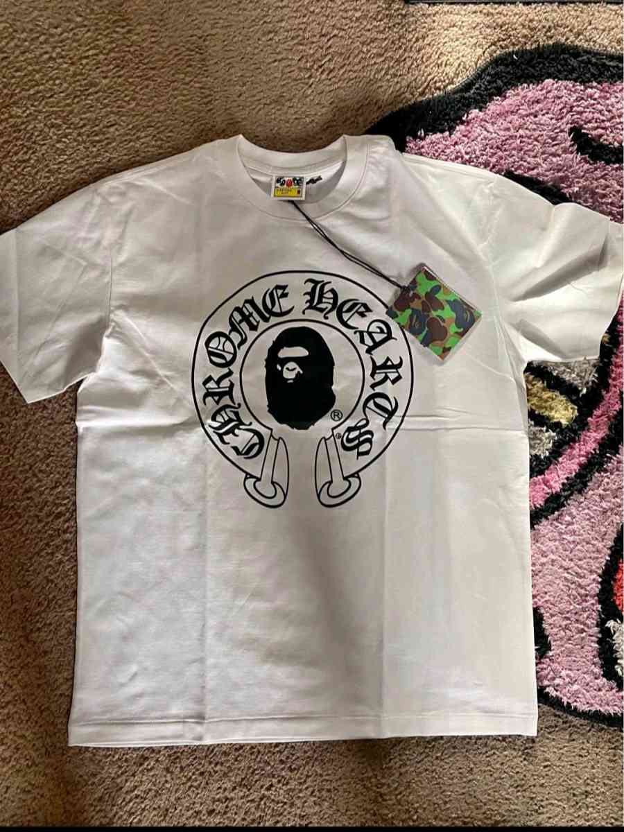 Bape Milo White Chrome Hearts Tee  Sizes S M L XL