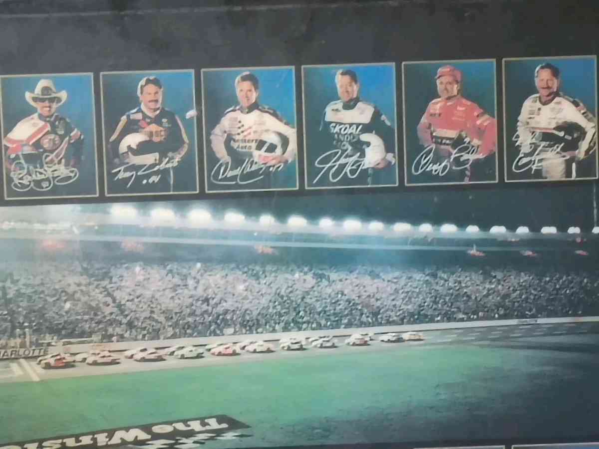 under The lights NASCAR painting