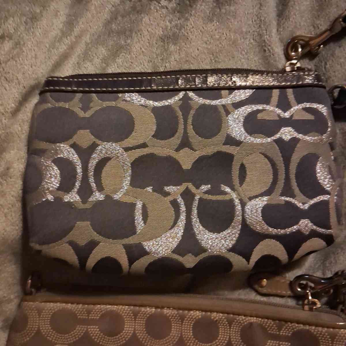 NWOT SET OF 3 VINTAGE COACH Vintage Wristlets  ID LANYARD