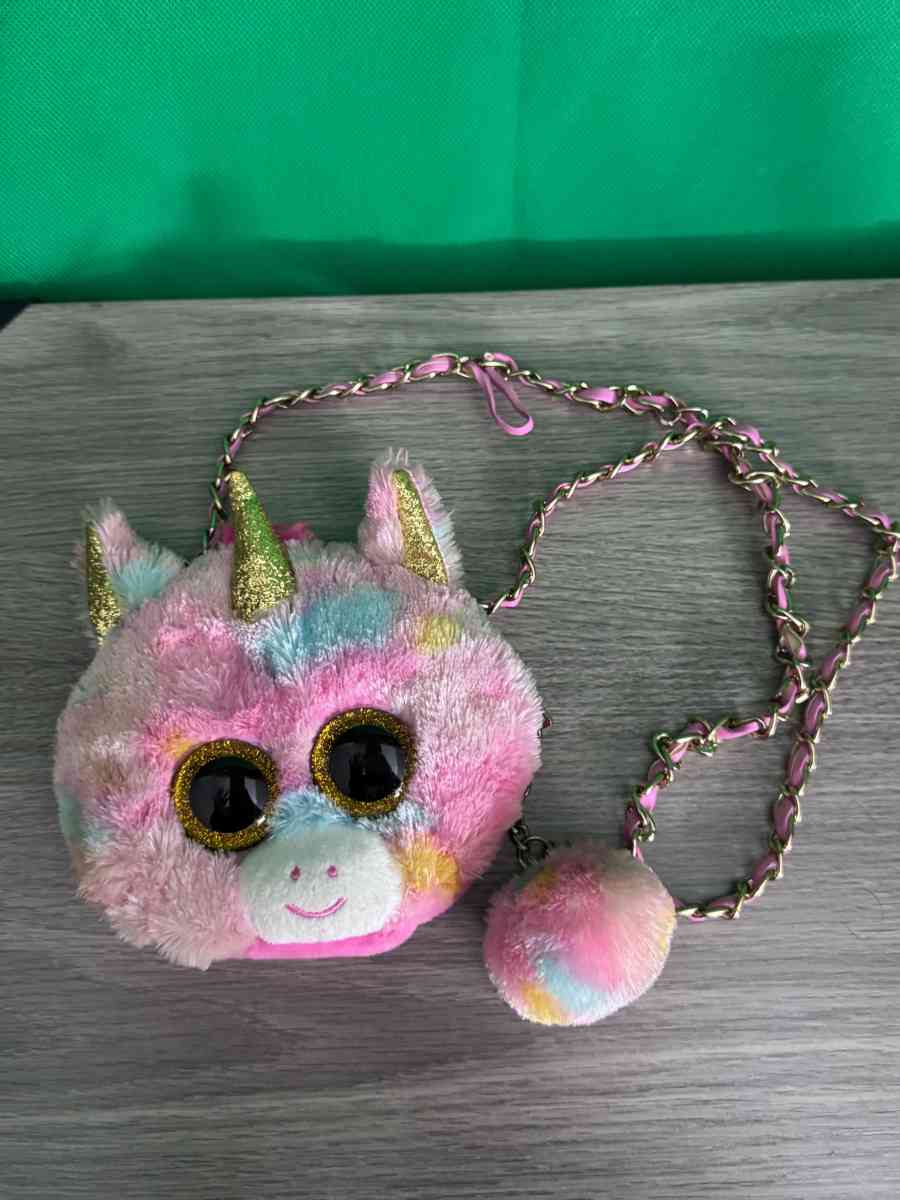 Rainbow Plush Unicorn Purse